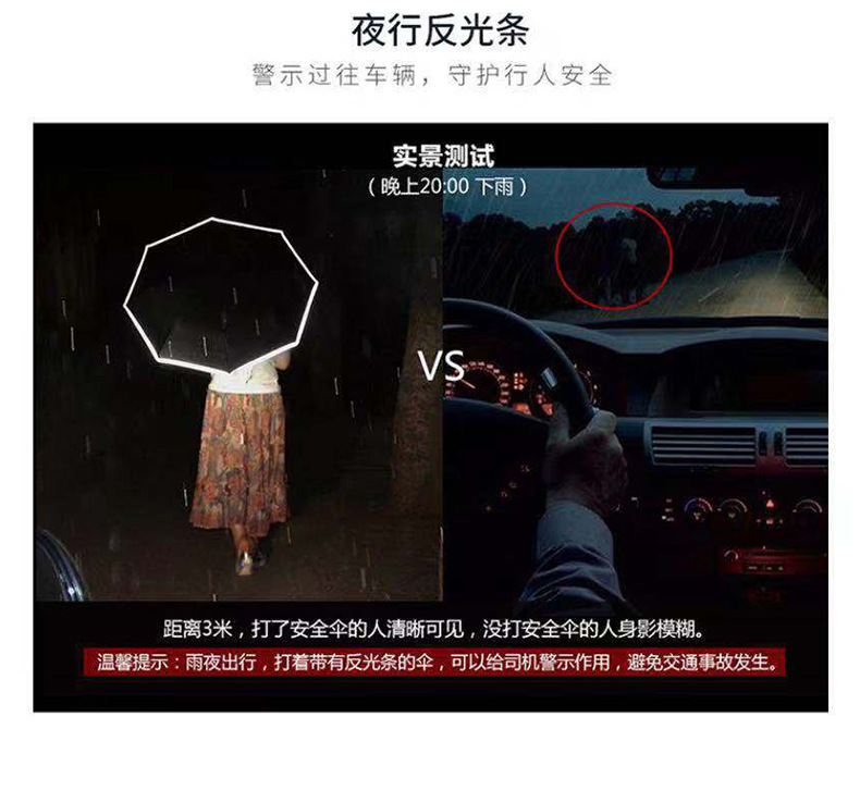 雨傘反光邊 雨傘反光邊